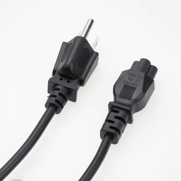 Good Quality 3 Pin PC Cable US Power Cord PVC Power Cords For Computer USA 3Pin 13A AC Cords