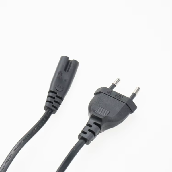 Factory Price European Standard Power Cord 2 Pin Prong CEE Eu Plug VDE Certificate Power Cord