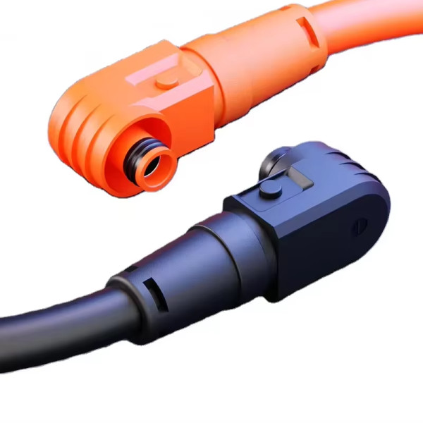 Antioxidant Silicone And rubber Wire PA Fireproof Injection Molding Design IP67 Waterproof Energy Storage Power Cord Connector