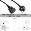 Heavy Duty Extension Lead Outdoor Extension Cord Long Power Strip Black Cable Single Plug Socket 13 Amp For Garden - 图片 10