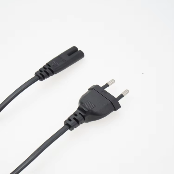 Factory Price European Standard Power Cord 2 Pin Prong CEE Eu Plug VDE Certificate Power Cord - 图片 2