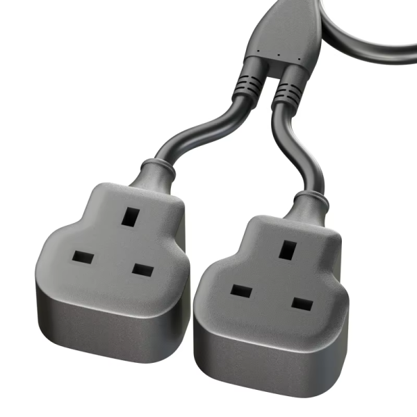 Non Rewireable UK Extension Socket With Gourd Shape And Square Shape End UK Extension Cord - 图片 2