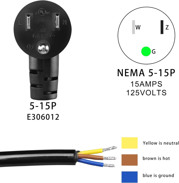 USA Plug Coiled Spring Power Cord Flexible Electric Spiral Curly Cable for Oven Humidifier Printer - 图片 2