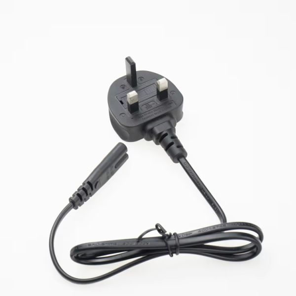 UK BS Standard 3 Pin Plug British Power Cord C7 Extension Cord with Plug - 图片 2