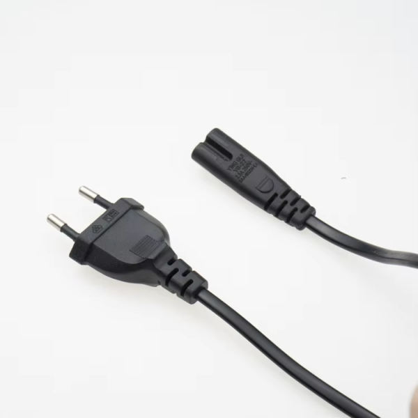 Factory Price European Standard Power Cord 2 Pin Prong CEE Eu Plug VDE Certificate Power Cord - 图片 3