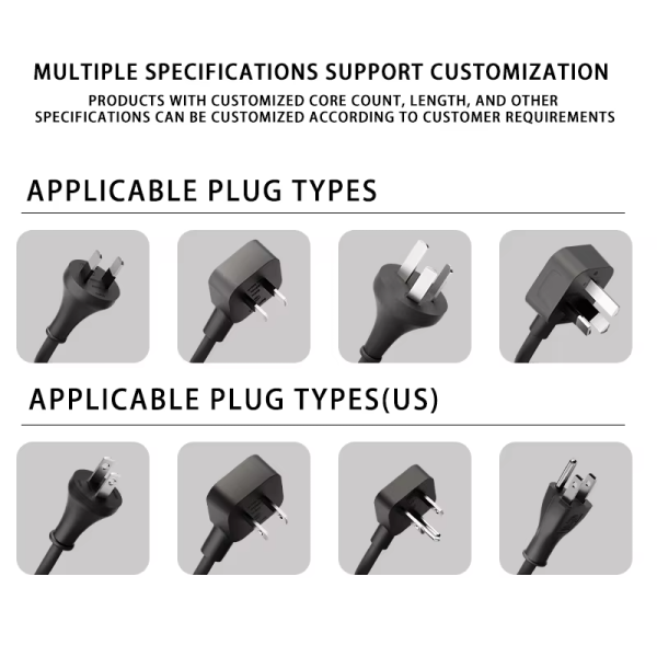 2023 oem EU spring loaded power cord retractable power cable for small appliance - 图片 4