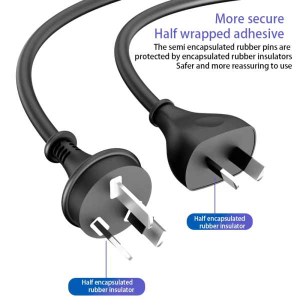 High Quality Pure Copper Cable Cores Support Customized Fully Safety SAA Certified Australian AC Power Cable Cord