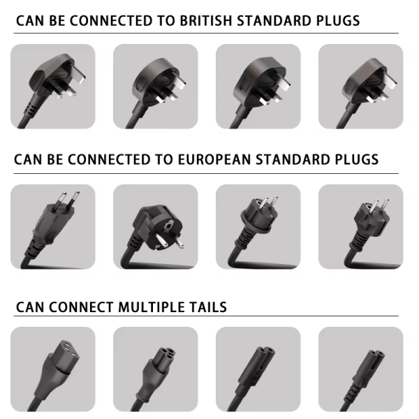 2023 oem EU spring loaded power cord retractable power cable for small appliance - 图片 5