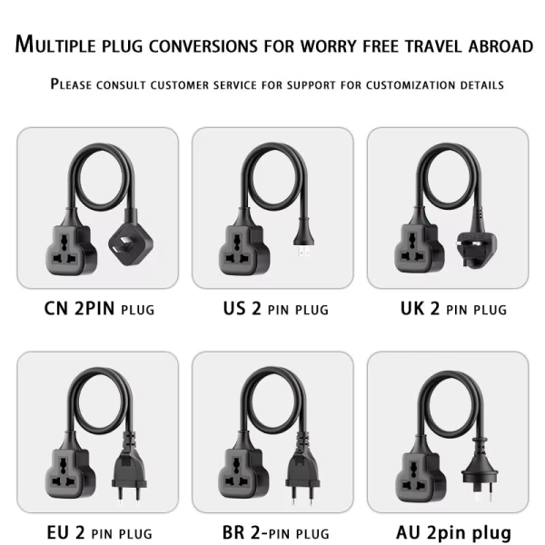 Pure Copper Cable Cores Safety Standard Indoor And Outdoor Use Universal Travelling Socket Extension Cord - 图片 5