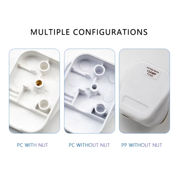 BS1363 UK Plug Top With ASTA mark BS certificate Type-G 3 Pins Britain wireable Plug Connector kitemarks For Saudi Arabia - 图片 5