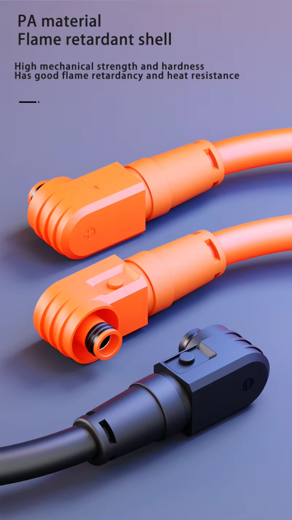 Antioxidant Silicone And rubber Wire PA Fireproof Injection Molding Design IP67 Waterproof Energy Storage Power Cord Connector - 图片 7