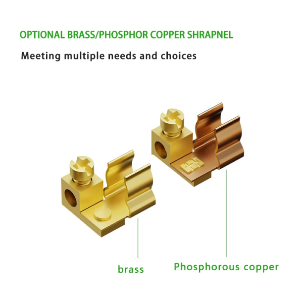 British Standard 105 Brass Full Copper Use On UK Type Power Supply Plug Four Piece Set Pins - 图片 6